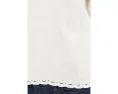 Блуза Madewell Lace-Trim Pleated Shell из льна
