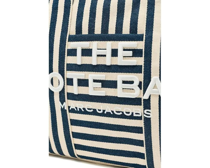 Большая сумка-тоут Marc Jacobs из полосатого холста