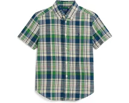 Рубашка хлопковая в клетку Polo Ralph Lauren Plaid Cotton Shirt белая для малышей и детей младшего возраста