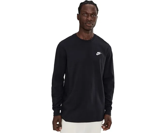 Nike футболка NSW Tee Long Sleeve Embroidered Futura Black/White