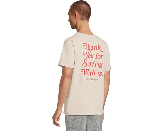 Футболка Hurley Thank You Slub с коротким рукавом и игривым принтом