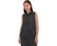 Рубашка Petite Puckered Organic Linen Grid Classic Collar Shirt Eileen Fisher из льна