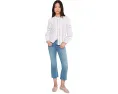 Укороченные джинсы Madewell The Short Stretch Flare Crop с расклешенным низом в цвете Coastal Blue