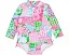 Детский купальный костюм Lilly Pulitzer Kids Idella с защитой UPF 50+ и коротким рукавом