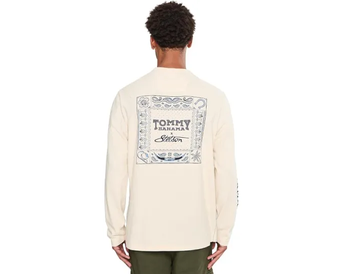Футболка Tommy Bahama Bandana Sands Long Sleeve Lux из натурального хлопка