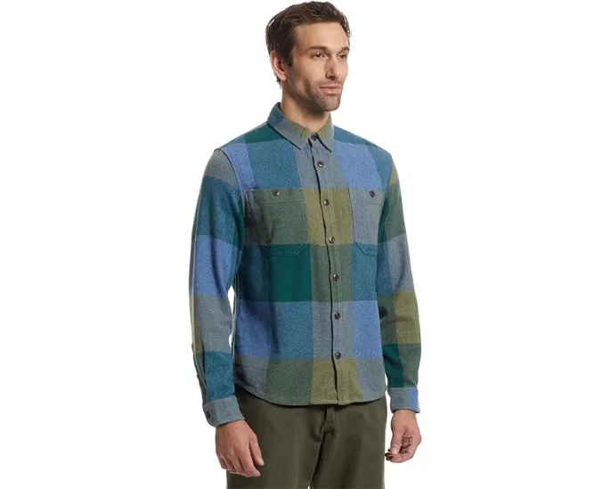 Рубашка Signature Northwoods Twill Regular с рисунком «елочка» и облегающим кроем