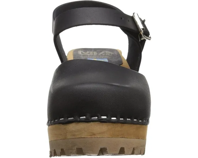 Сабо MIA Abba на платформе с деревянной основой и регулируемым ремешком