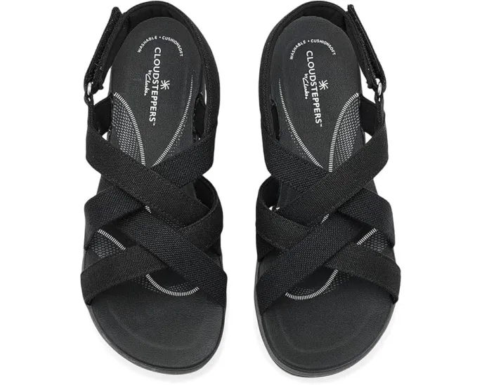 Сандалии Clarks Breezerae Ana с перекрестными ремнями и регулируемым задним ремешком