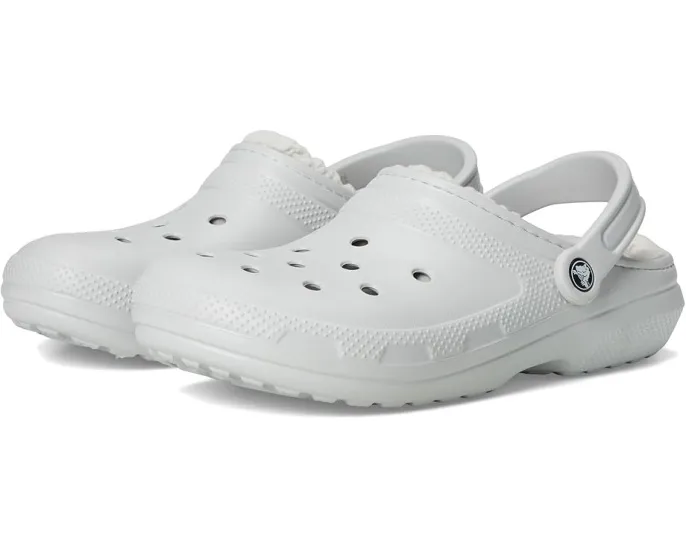 Классические утепленные кроксы Crocs с искусственным мехом и регулируемым ремешком