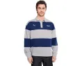 PUMA Porsche Legacy Lifestyle Crew Striped Knit Top футболка поло из френч терри с полосками