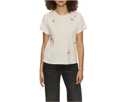 Футболка Sanctuary с цветочным декором и пайетками