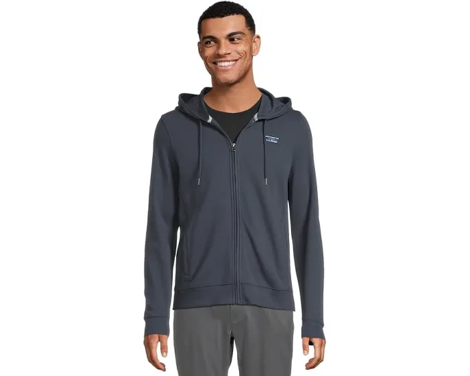 Толстовка Comfort Stretch Performance Pique от L.L.Bean с капюшоном и молнией
