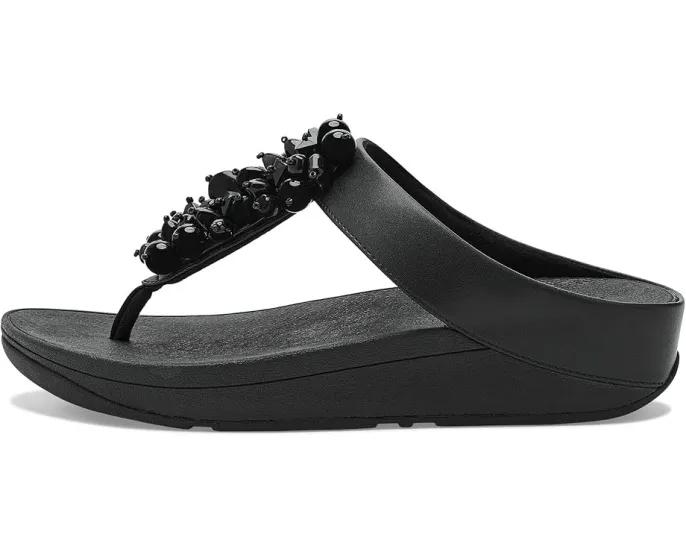 Сандалии FitFlop Fino с ремешком между пальцев и кластером бусин