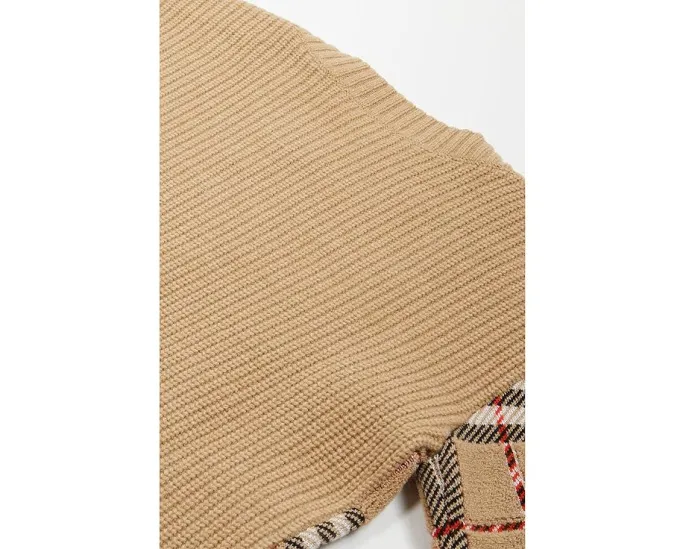 Свитер Burberry Kids Patrick Check из шерсти с клетчатым узором