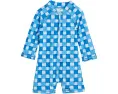 Комбинезон Snapper Rock Kids Ocean Grid с длинным рукавом и защитой UPF 50+
