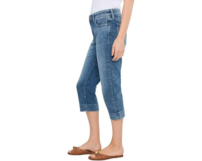 Джинсы Re-New Denim Crop Jeans NYDJ прямого кроя с высокой талией