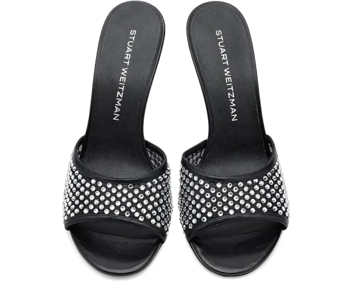 Сланцы Stuart Weitzman Bareitall Shine с блестками и стулом