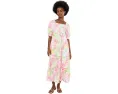Платье макси с коротким рукавом Lilly Pulitzer Hadly на резинке и ярусами