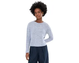 Укороченный свитер Eileen Fisher Petite с круглой горловиной из органического хлопка и льна