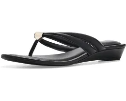 Anne Klein Bari босоножки на танкетке черные