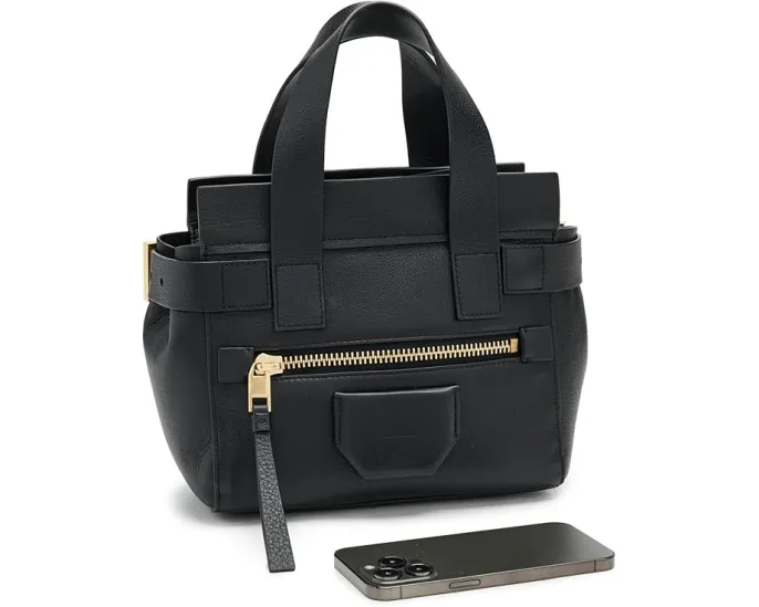 Мини сумка AllSaints Perez из коровьей кожи со съемным ремнем