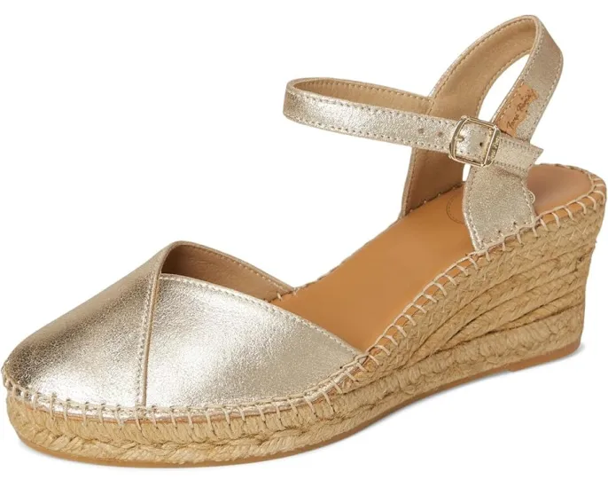 Сандалии Toni Pons Bianca-As на клиновидном каблуке с ремешком на щиколотке