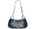 The Faded Denim Charm Shoulder Bag