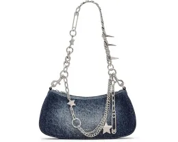 The Faded Denim Charm Shoulder Bag