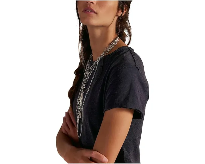 Футболка Free People Nova из переработанного хлопка и полиэстера