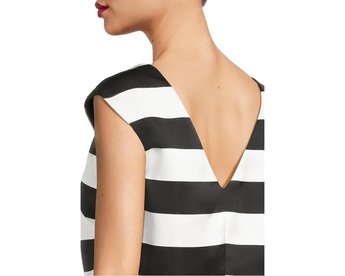 Trina Turk топ Santina из атласа с V-образной спинкой и молнией