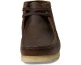 Ботинки Clarks Wallabee из кожи или замши на подошве из натурального крепа