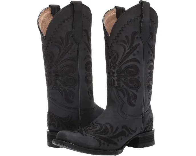 Сапоги Corral Boots L5464 с вышивкой в западном стиле и квадратным носком