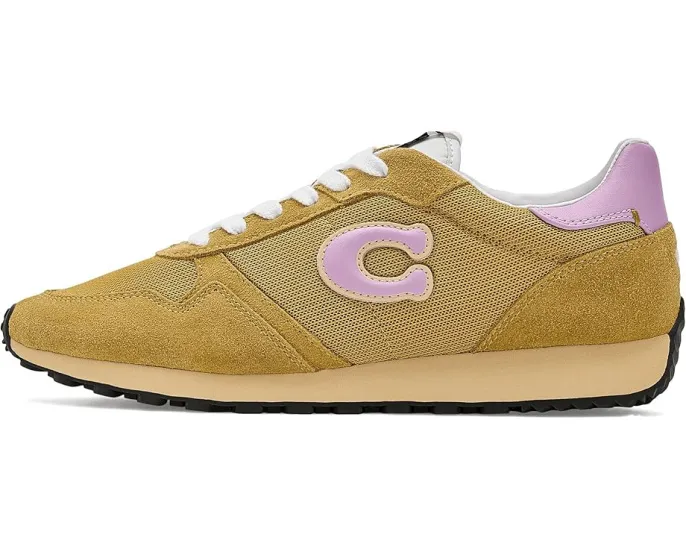 Кроссовки Coach Retro Runner из замши и кожи