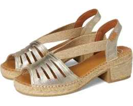 Сандалии Toni Pons Dima с квадратным каблуком и эластичными хлопковыми лямками