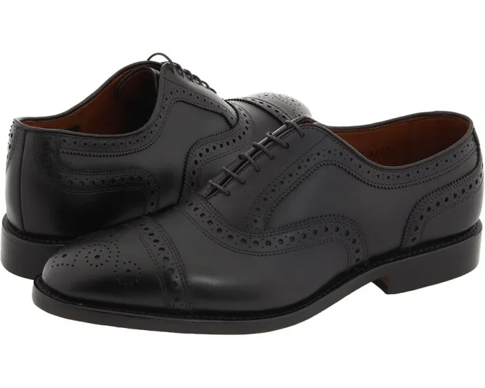 Оксфорды Allen Edmonds Strand с перфорацией и отделкой патina