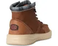 Детские ботинки Hey Dude Bradley Classic на шнурках с кожаным верхом и стелькой Memory Foam
