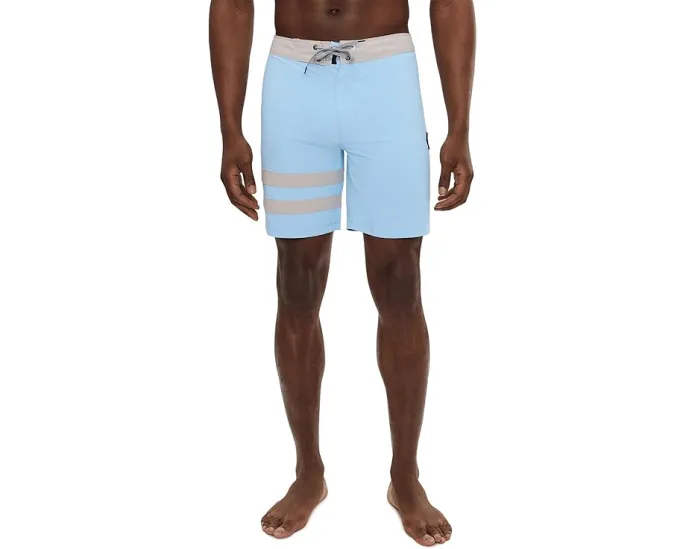 Hurley Плавки Block Party 18 дюймов (46 см) в полоску с DWR покрытием