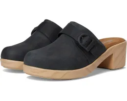 Клоги SoftWalk Ferrara с деревянной платформой и выразительной пряжкой