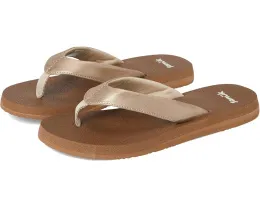 Sanuk Yoga Mat II Metallic сланцы с ортопедической стелькой из пены с эффектом памяти