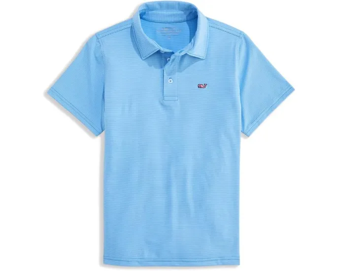 Поло Vineyard Vines Kids Anegada Sankaty с короткими рукавами и эластичной тканью