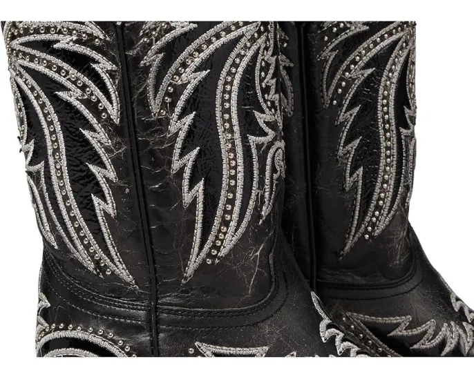 Сапоги Corral Z5209 до середины икры с вышивкой и заклепками