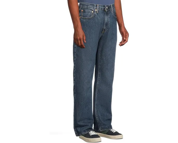 Джинсы Levi's 555 Relaxed Straight прямого кроя с антифитом из неэластичного денима