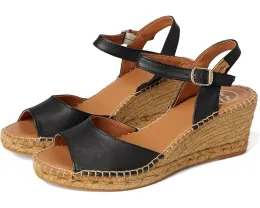 Toni Pons Sia-P босоножки на танкетке с кожаным верхом и пряжкой