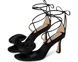 Сандалии Janelle с переплетением и цветком из шелка Badgley Mischka