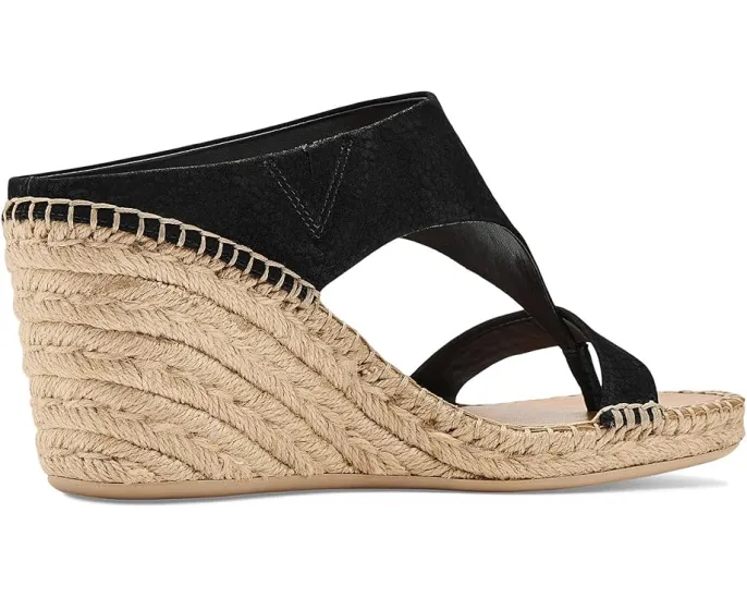 Сандалии Farren Espadrille с клиновидным каблуком и кожаным верхом от Franco Sarto