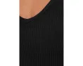 Майка Free People Solid Rib с квадратной спинкой и укороченным кроем
