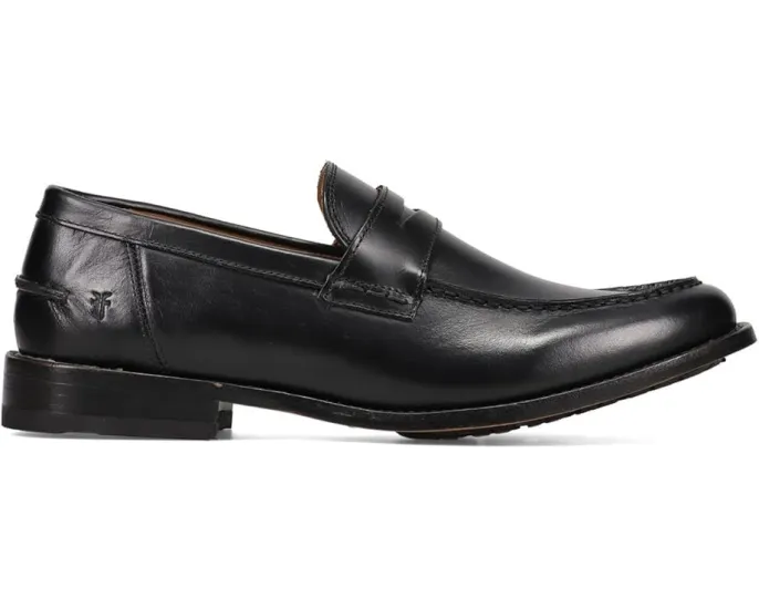 Мокасины Tyler Flex Penny из премиальной кожи с круглым носком и квадратным каблуком