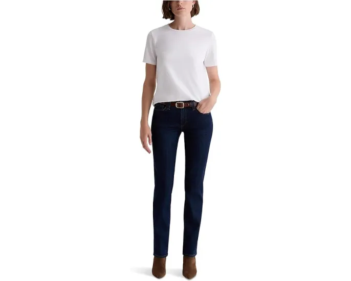 Джинсы AG Jeans Sandra Low Rise Slim Straight с низкой посадкой и прямым кроем