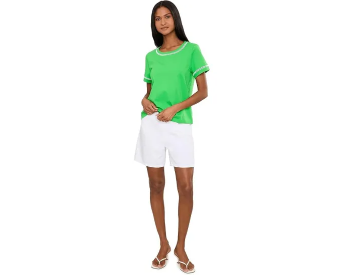 Топ Clairmont Ladder Lace Knit от Lilly Pulitzer с вставками из кружева и каре
