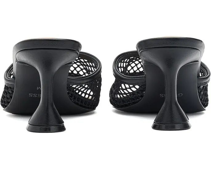 Сандалии Kebba на каблуке с сетчатыми ремешками и расклешенным каблуком GUESS